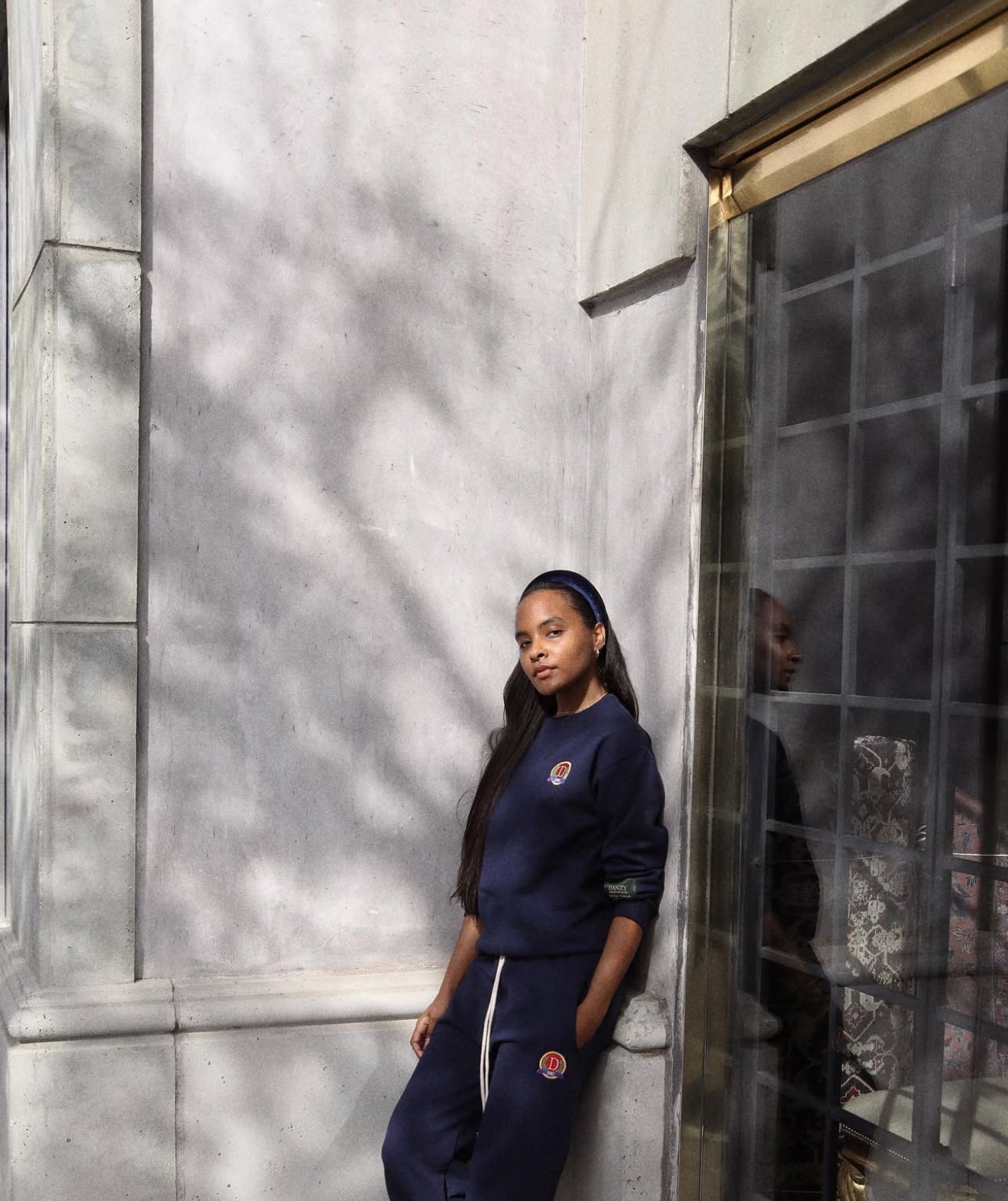 Navy Danzy Classic Crewneck