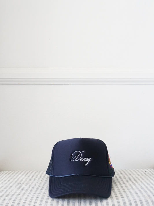 Danzy Signature Trucker Hat (Navy Blue/Multi)