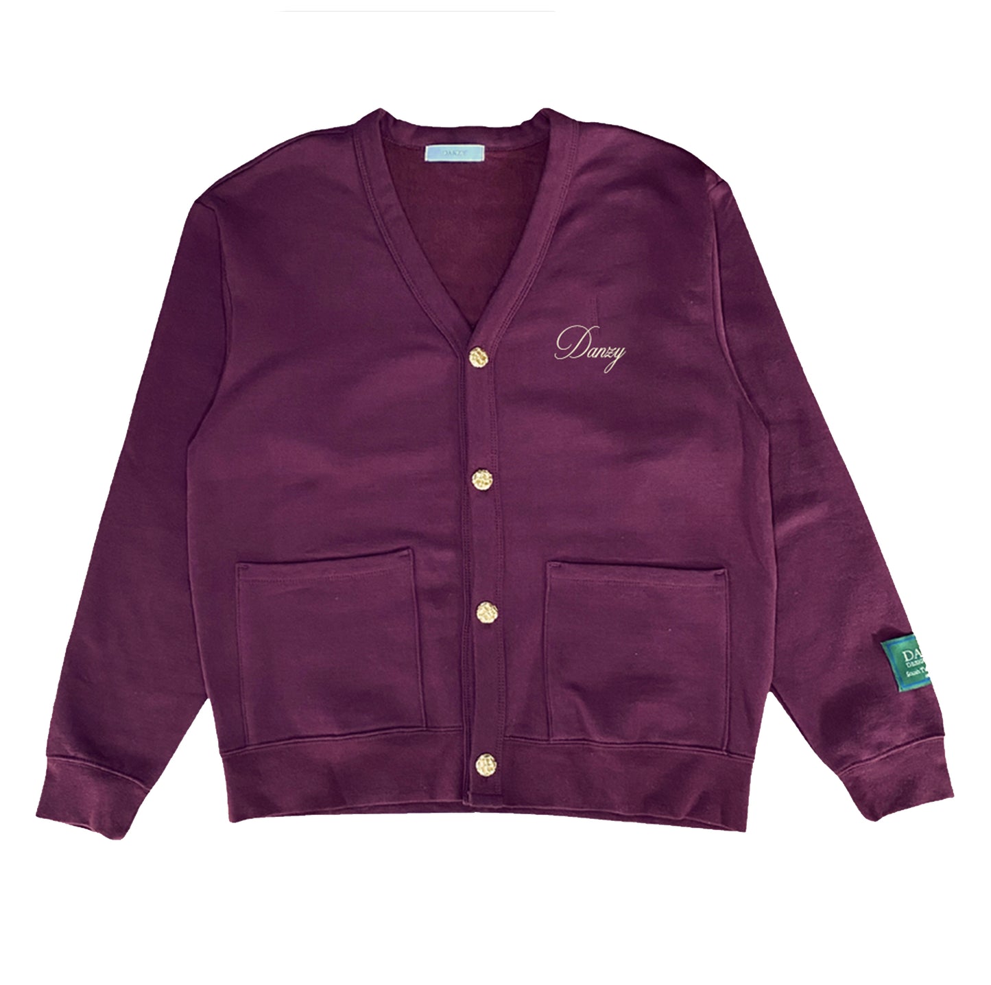 Burgundy Danzy Signature Cardigan