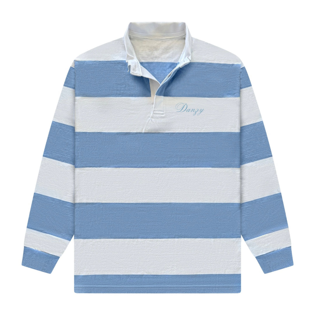 Danzy Signature Rugby (Baby Blue/White)