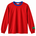 Longsleeve Loosefit Ringer Tee (Red/Cobalt)