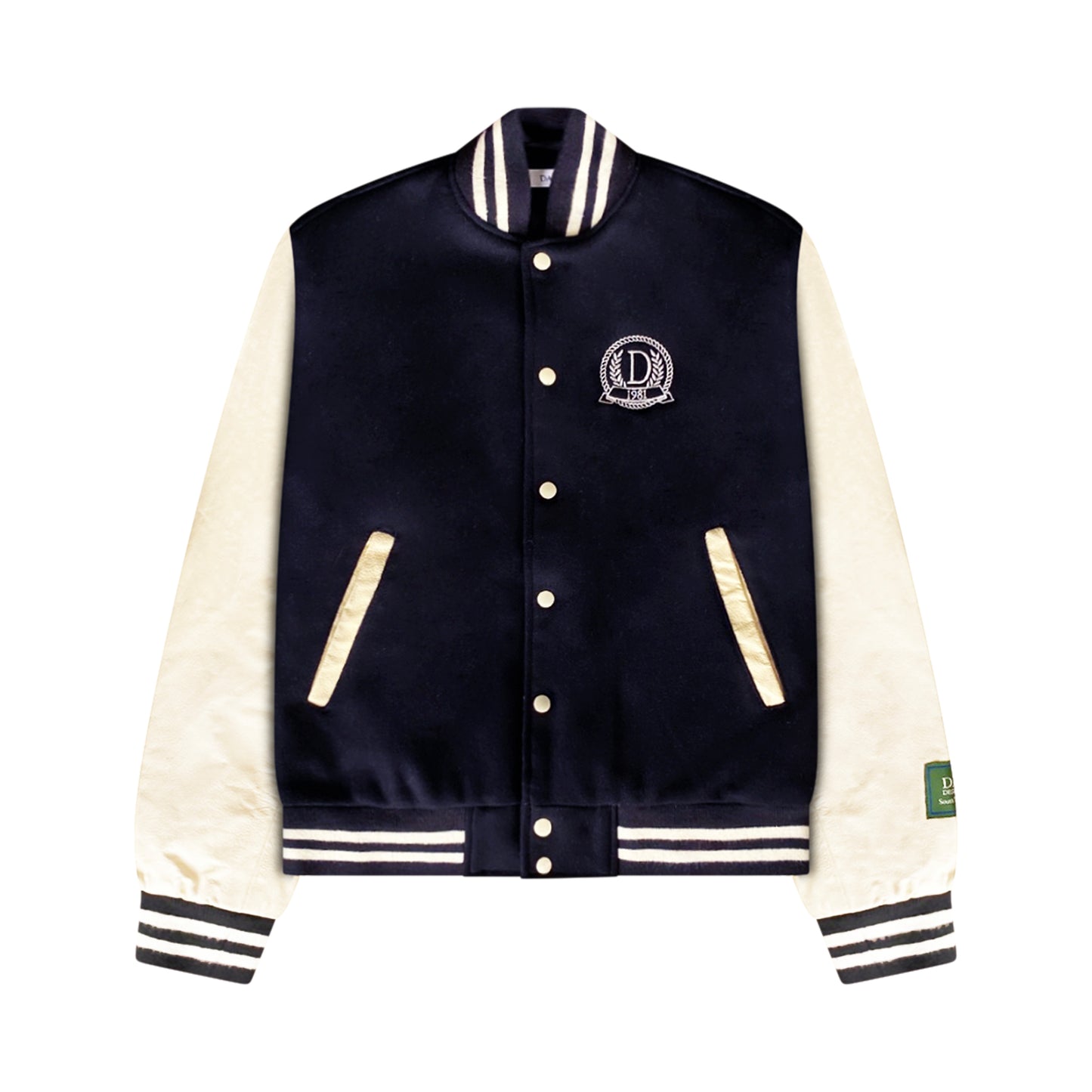 Danzy Varsity Jacket (Black/Cream)