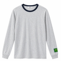 Longsleeve Loose Fit Ringer Tee (Grey/Navy)