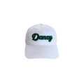 Danzy Varsity Script Cap (White/Navy/Green)