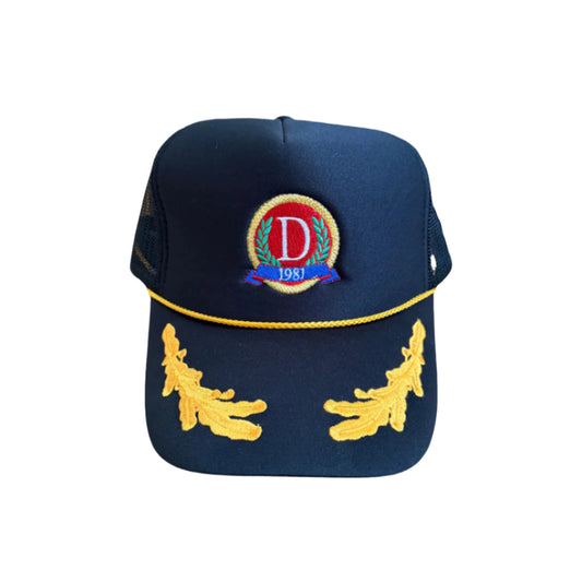 Danzy Trucker Cap (Black/Gold)