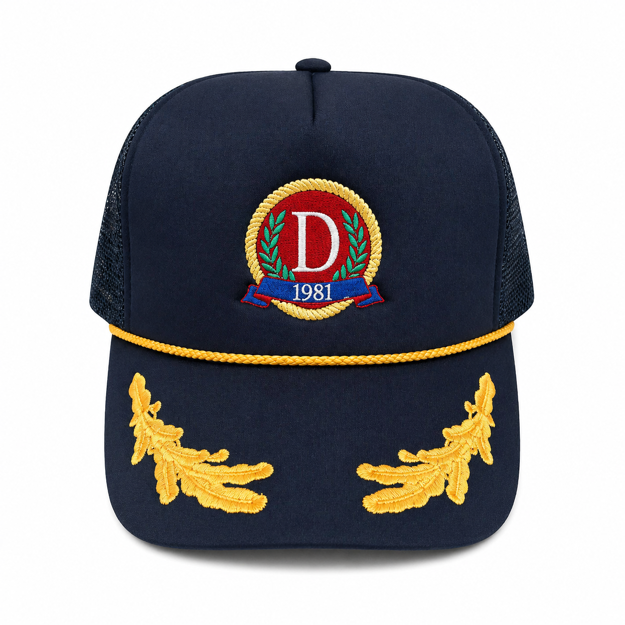 Danzy Trucker Cap (Black/Gold)