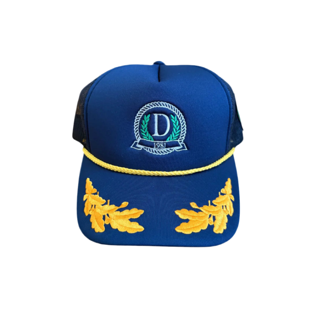 Danzy Trucker Cap (Navy/Gold)