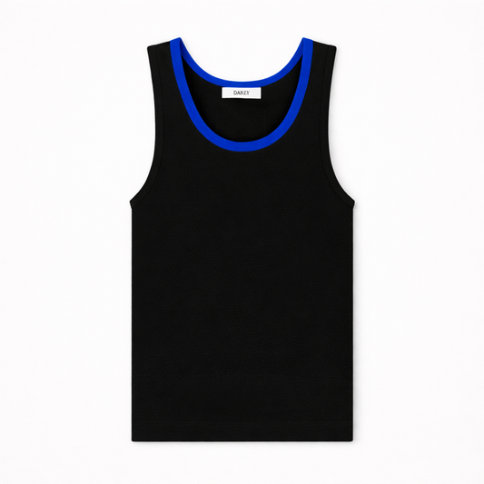 Danzy Ringer Tank (Black/Royal)