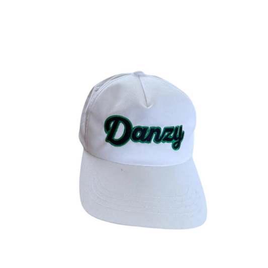 Danzy Script Cap (White/Navy/Green)