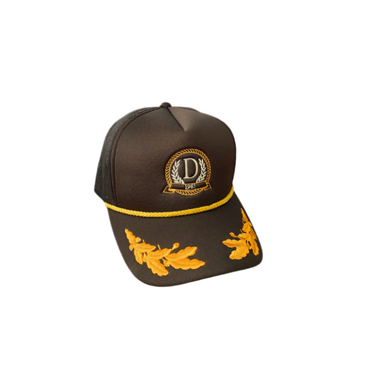Danzy Trucker Cap (Brown/Gold)