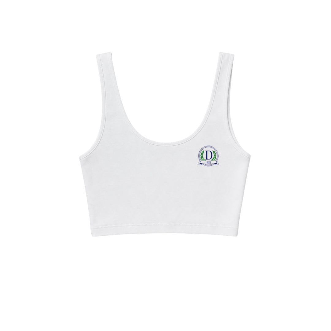 Danzy Tennis Club Bra (White/Navy/Green)