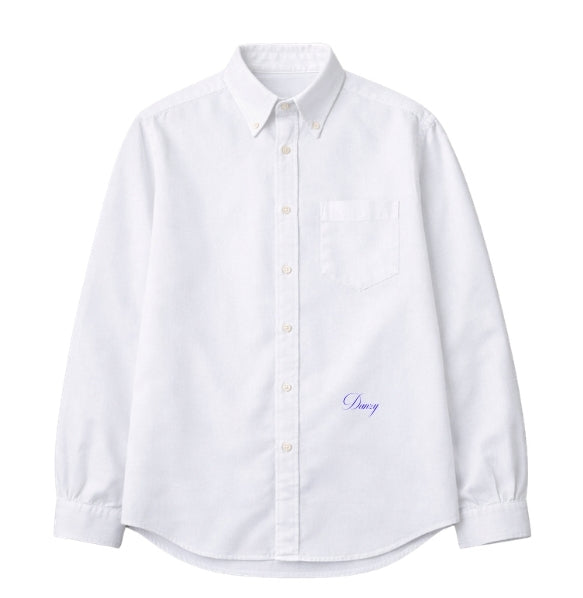 Danzy Oversized Oxford (White/Cobalt)