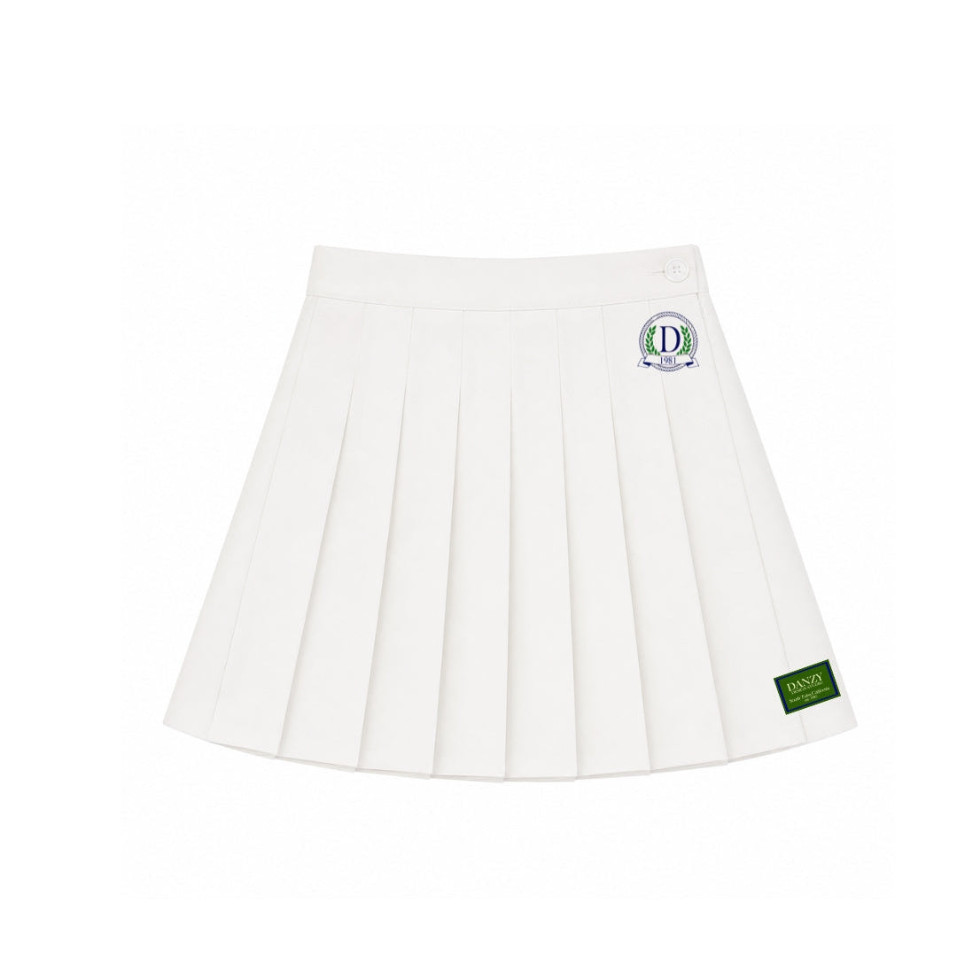 Danzy Tennis Club Skirt (White/Navy/Green)