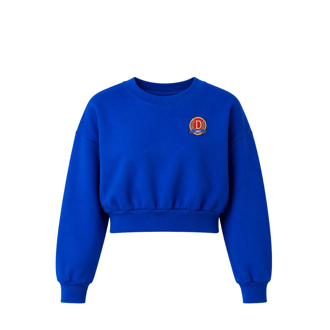 Danzy Cropped Heavy Weight Classic Crew (Cobalt)