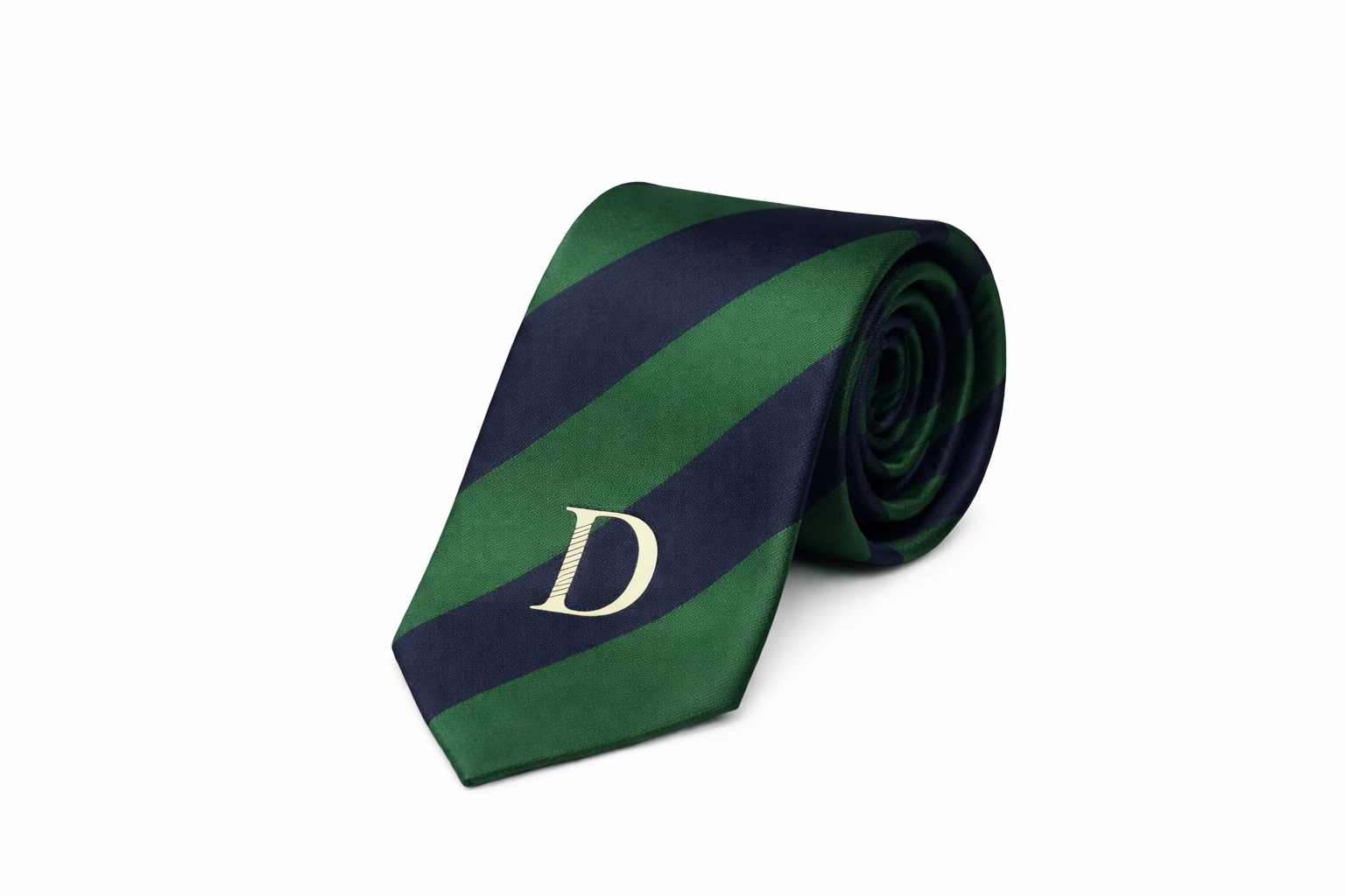 Danzy Emblem Tie (Green/Navy/Cream)