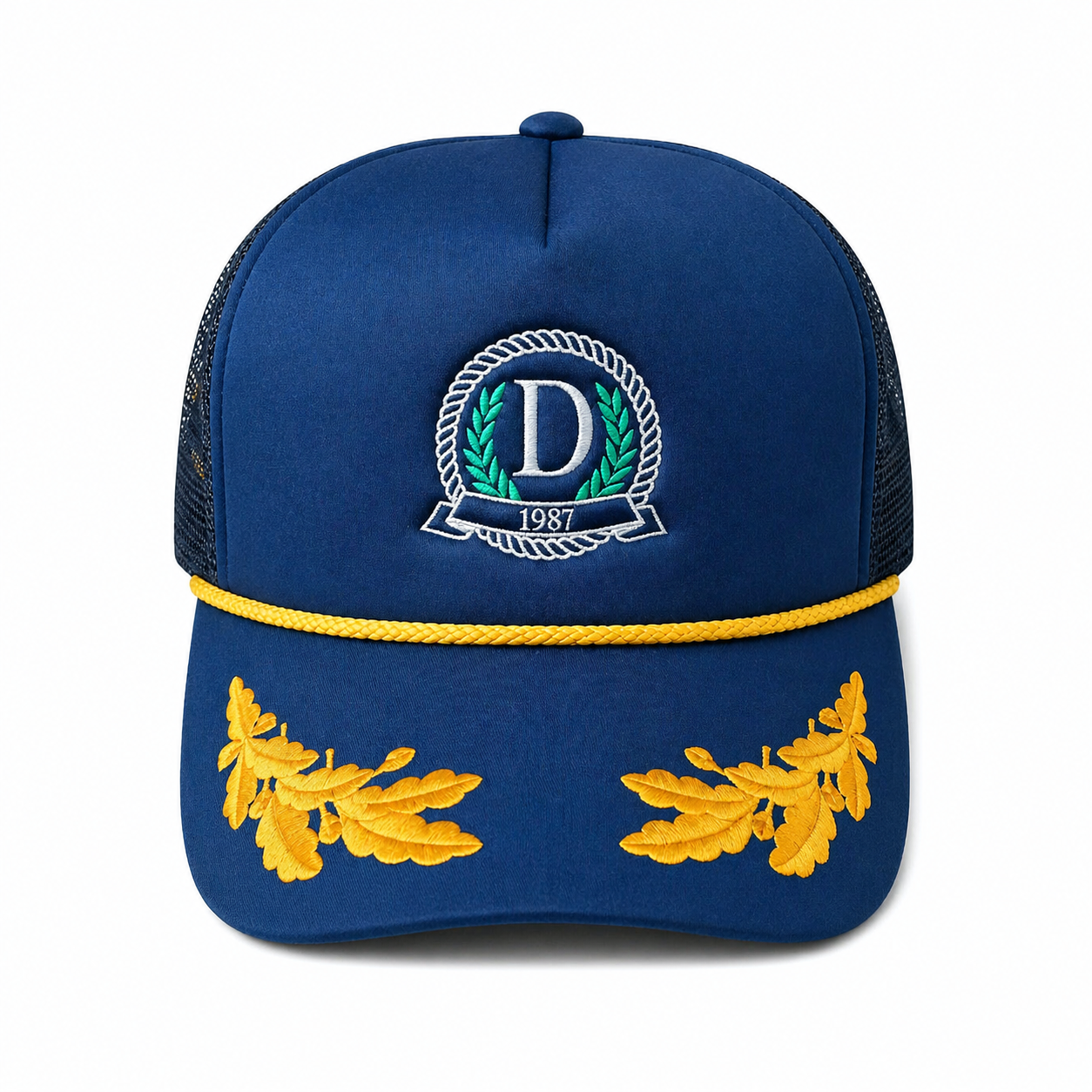 Danzy Trucker Cap (Navy/Gold)