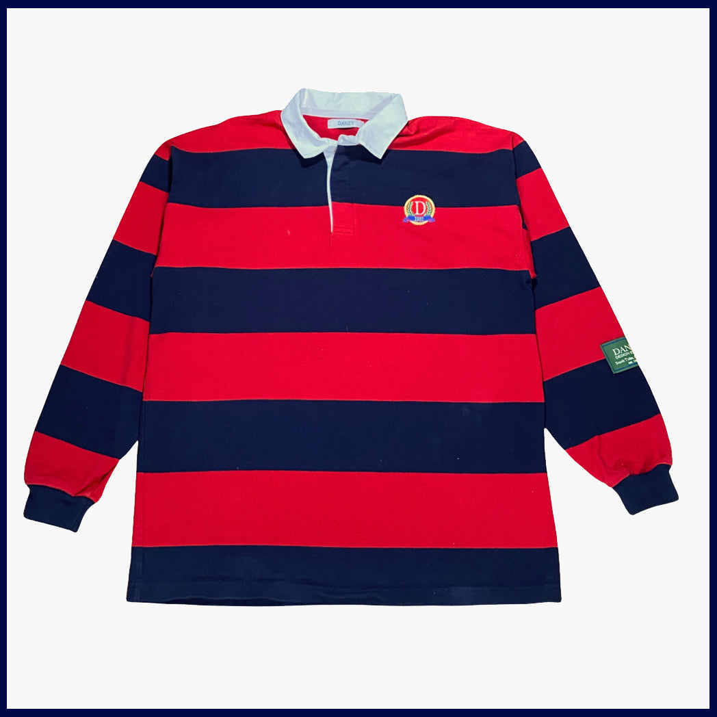 Danzy Oversized Rugby (Navy/Red)