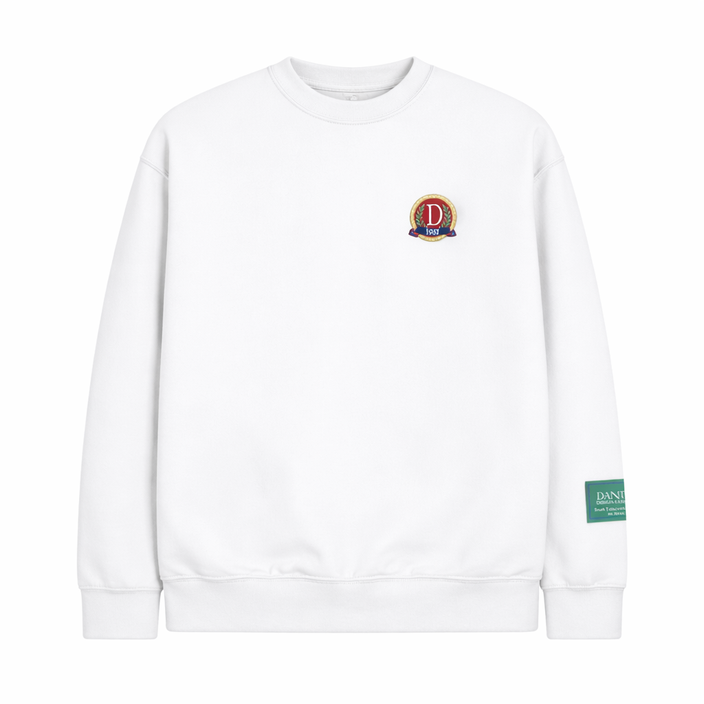 Danzy Classic Midweight Crew (White)