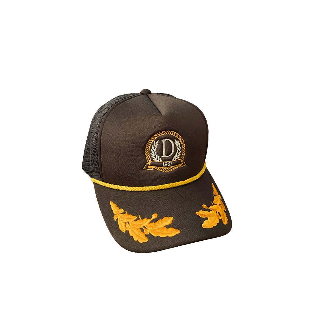 Danzy Trucker Cap (Brown/Gold)