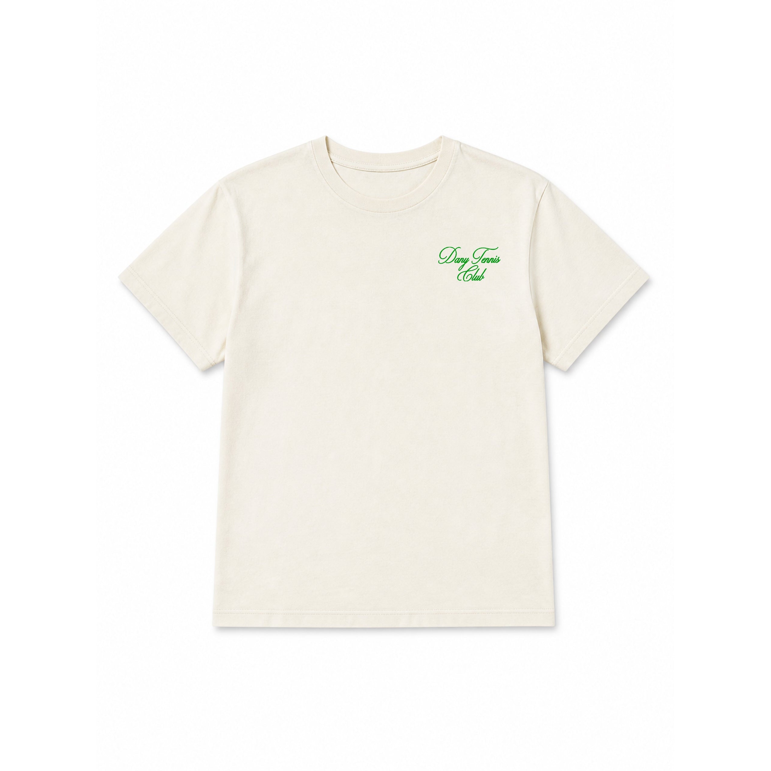 Danzy Tennis Club T-Shirt (Creme/Kelly Green)