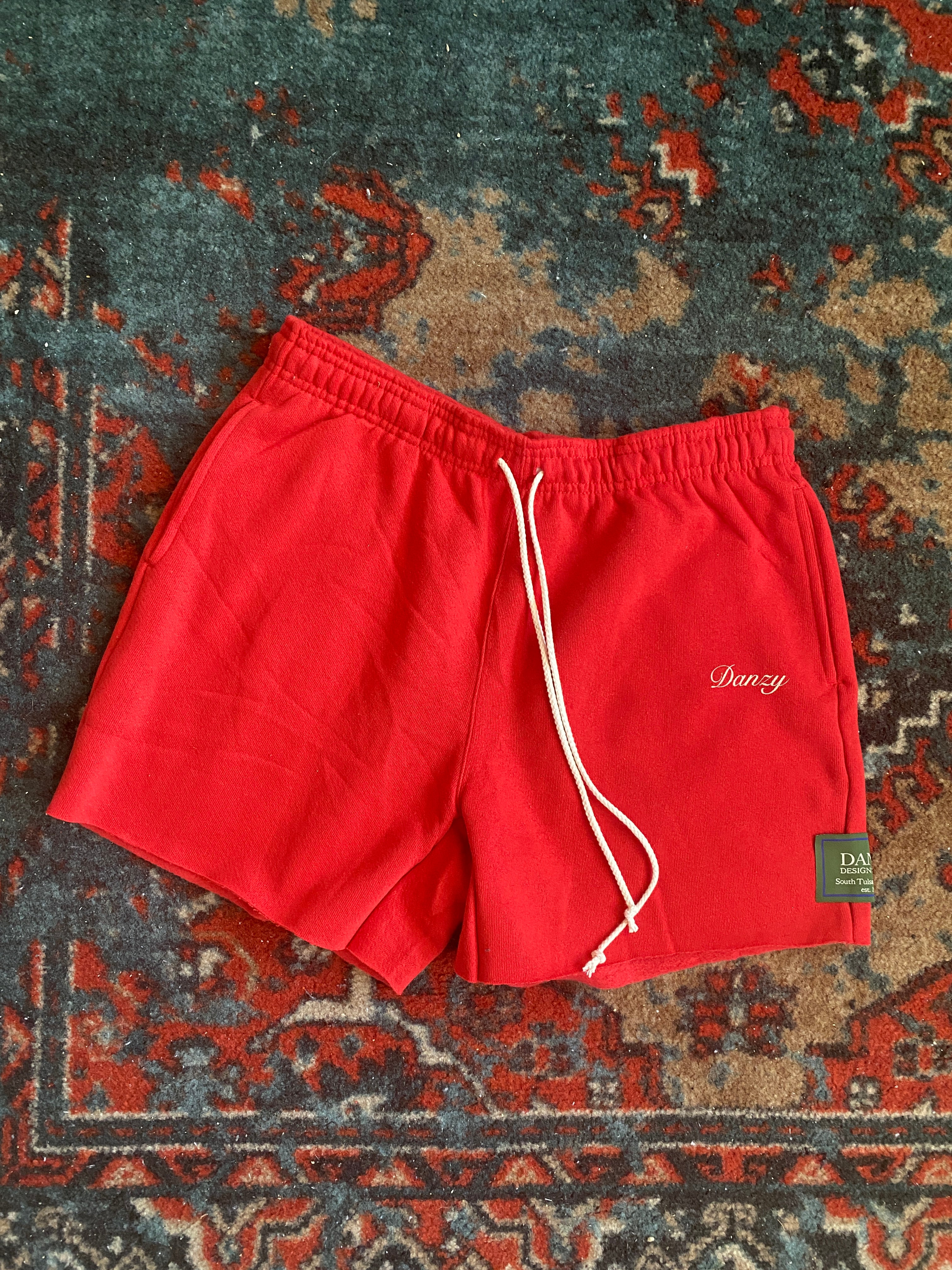 Danzy Signature Sweat Shorts (Red)
