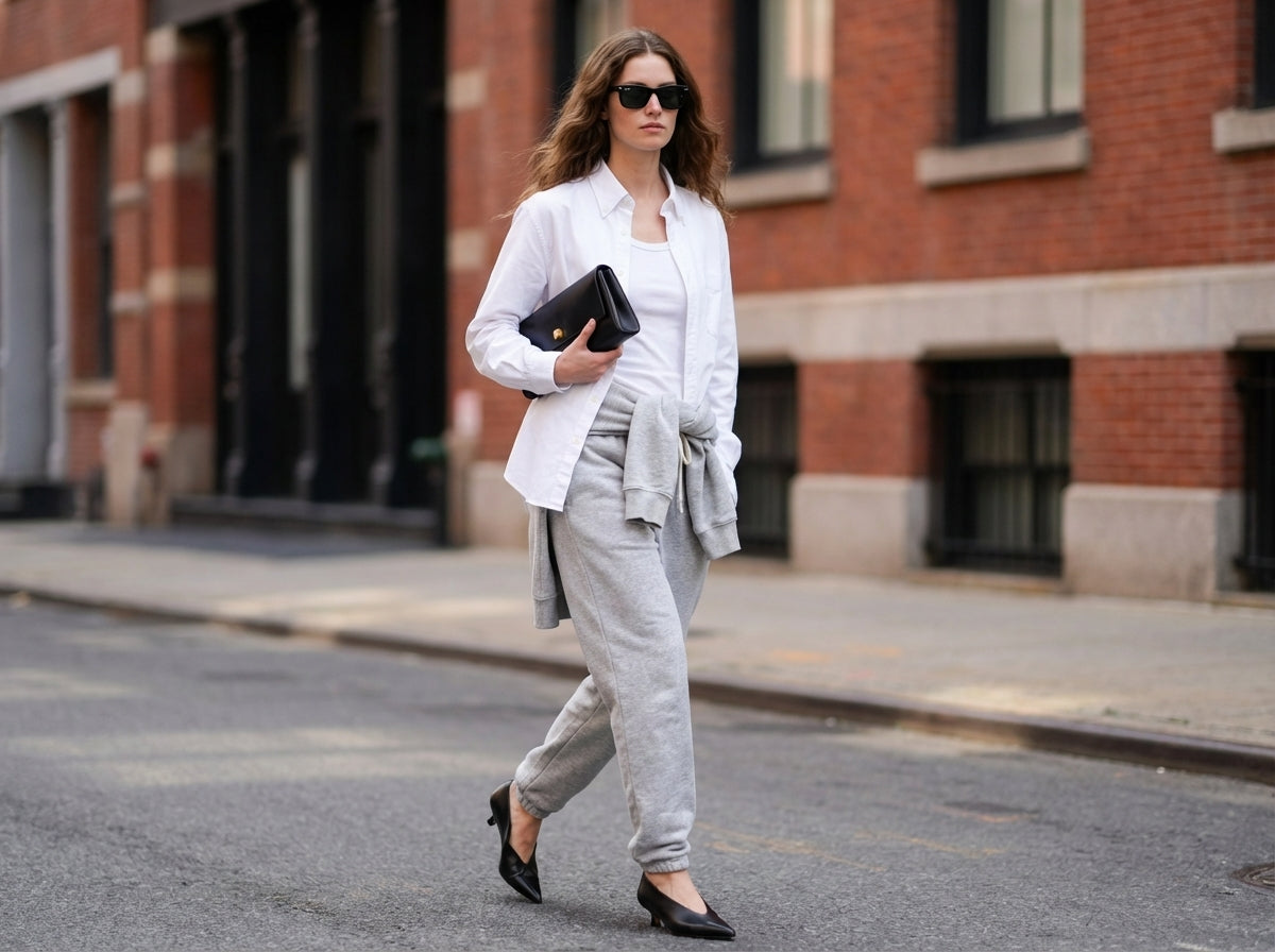 Danzy Oversized Oxford (White/Cobalt)