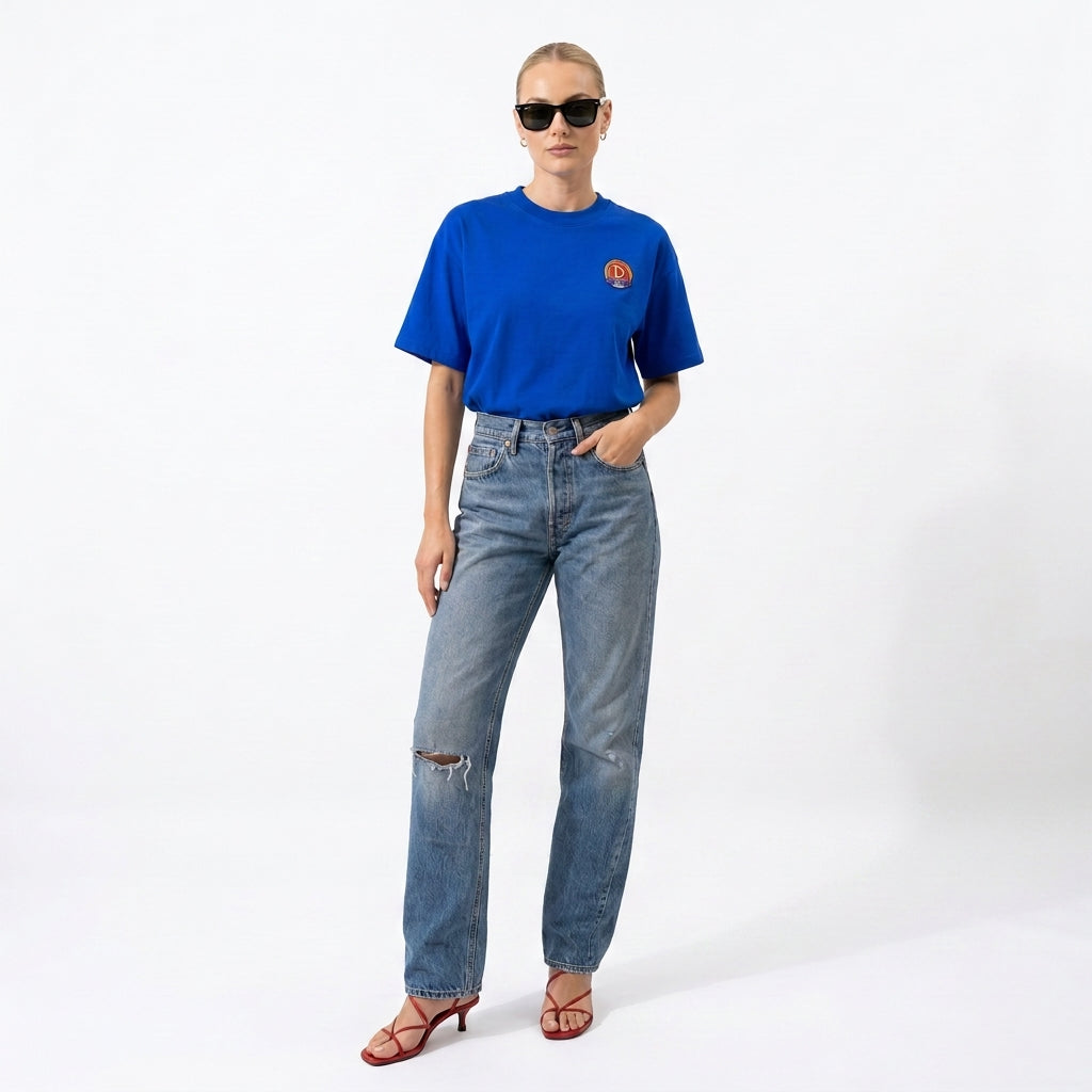 Danzy Oversized Classic Tee (Cobalt Blue)