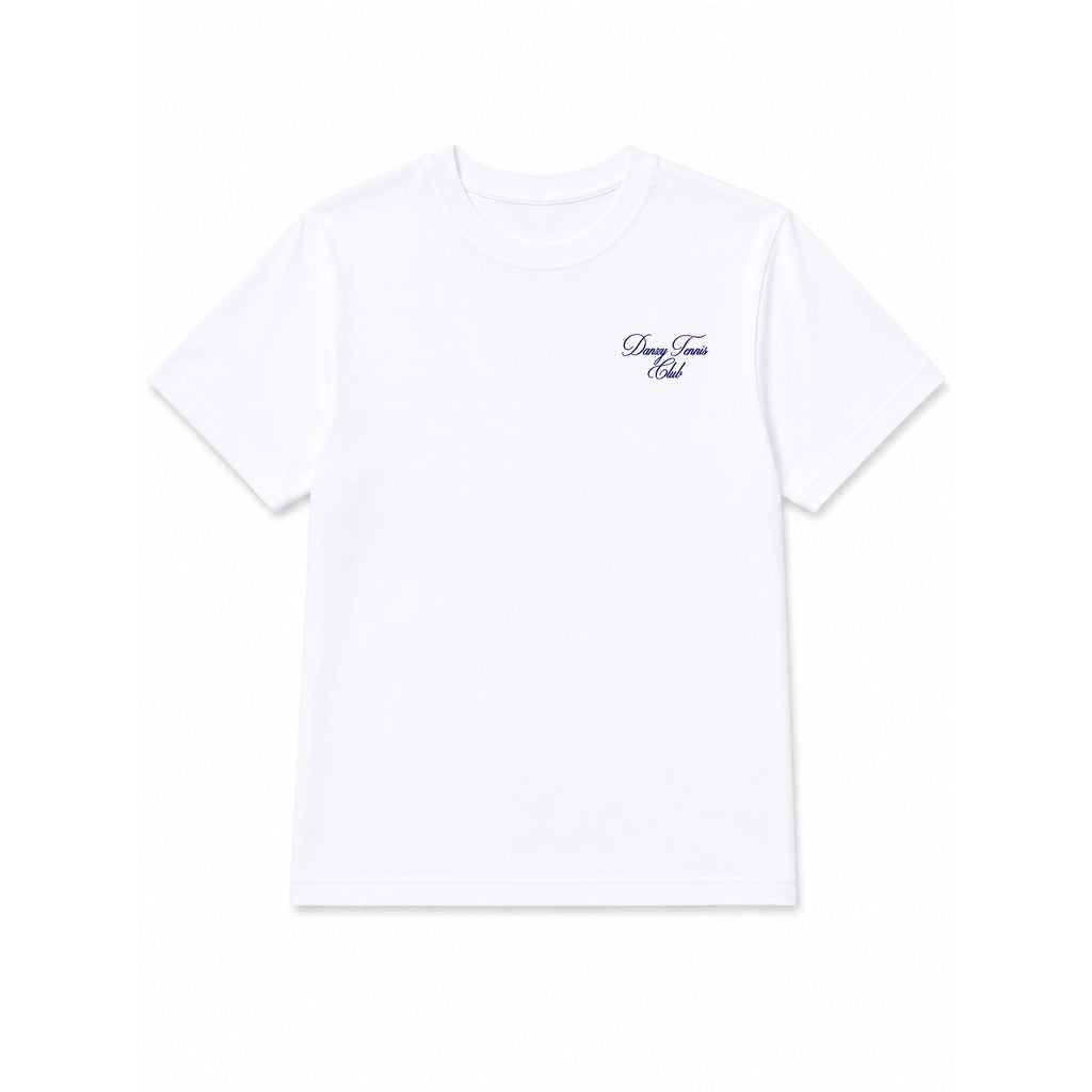 Danzy Tennis Club T-Shirt (White/Navy)
